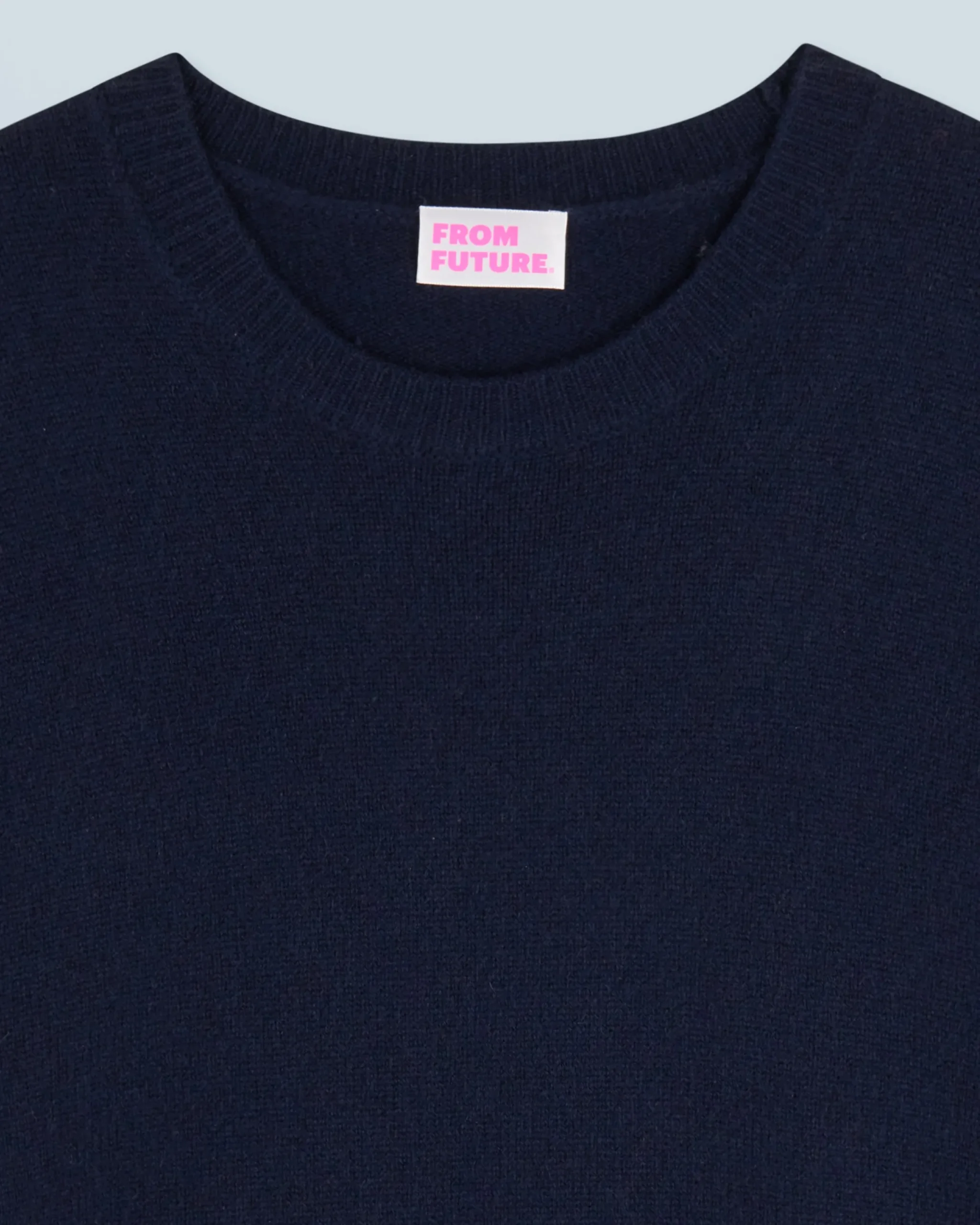 FROM FUTURE Pull Col Rond Navy Fashion