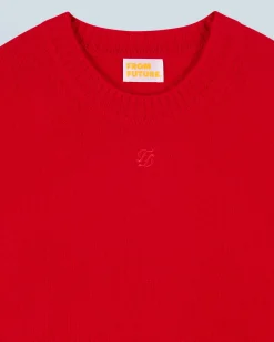 FROM FUTURE Pull Col Rond HotRed Online