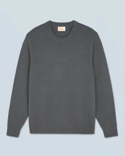 FROM FUTURE Pull Col Rond Basique LavaGrey Fashion