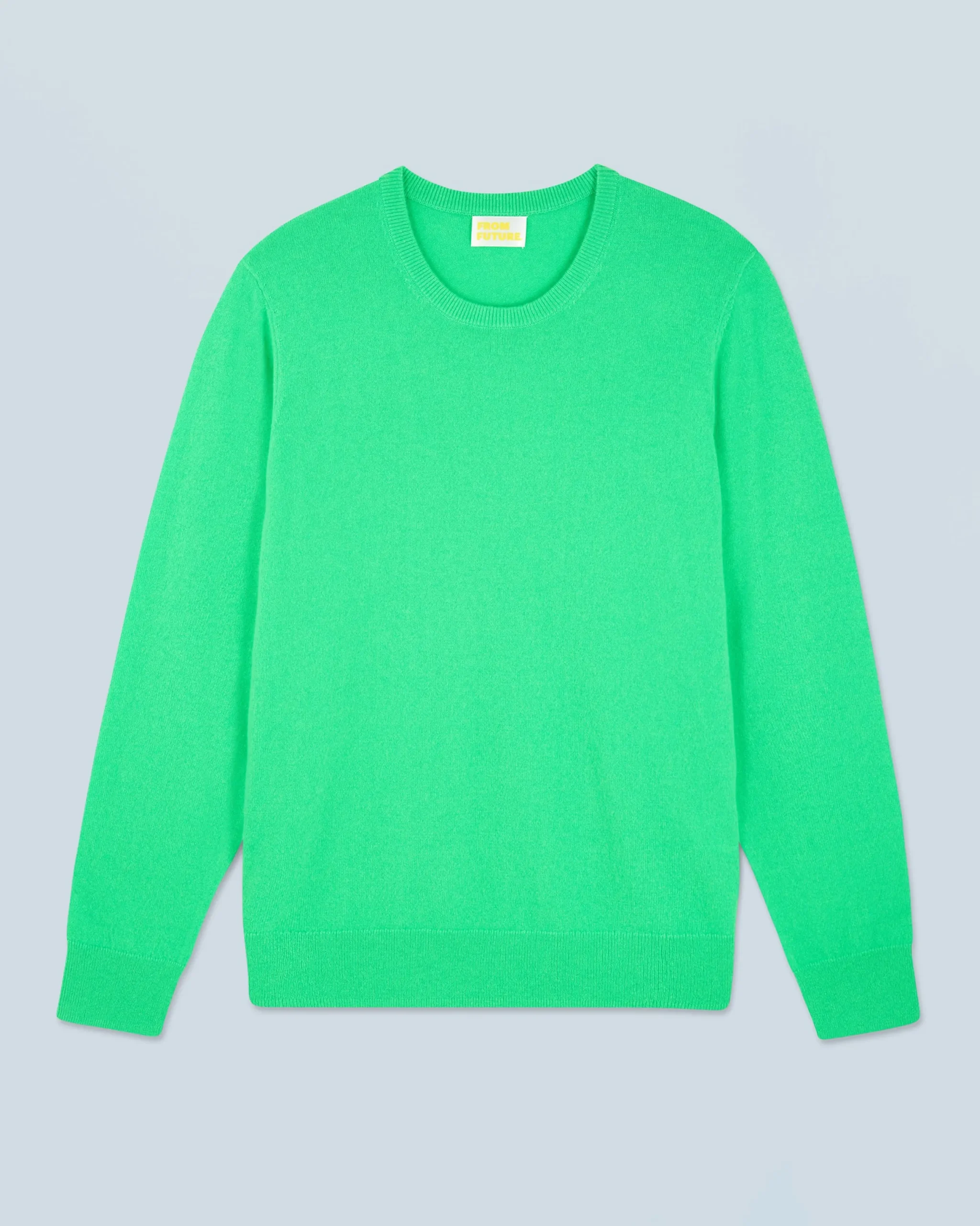 FROM FUTURE Pull Col Rond Basique UtopicGreen Clearance
