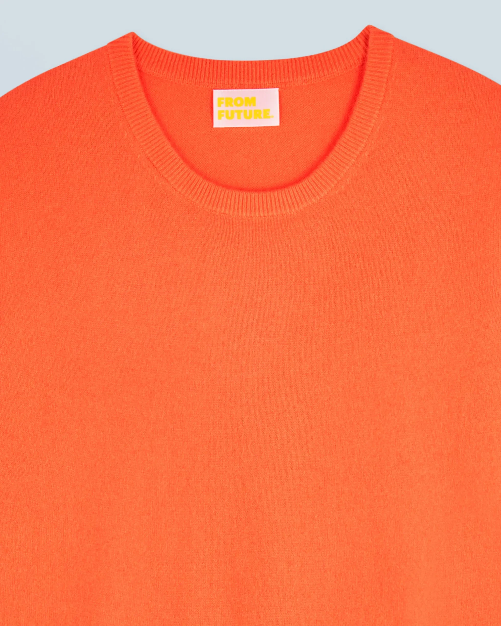 FROM FUTURE Pull Col Rond Basique UtopicOrange Clearance
