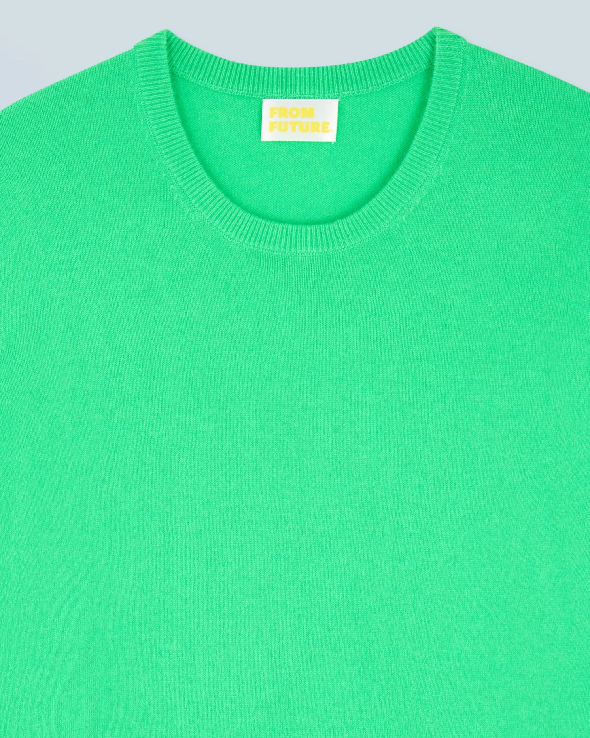 FROM FUTURE Pull Col Rond Basique UtopicGreen Clearance