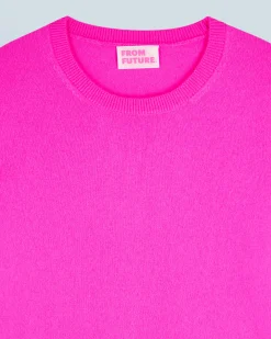 FROM FUTURE Pull Col Rond Basique UtopicPink Clearance