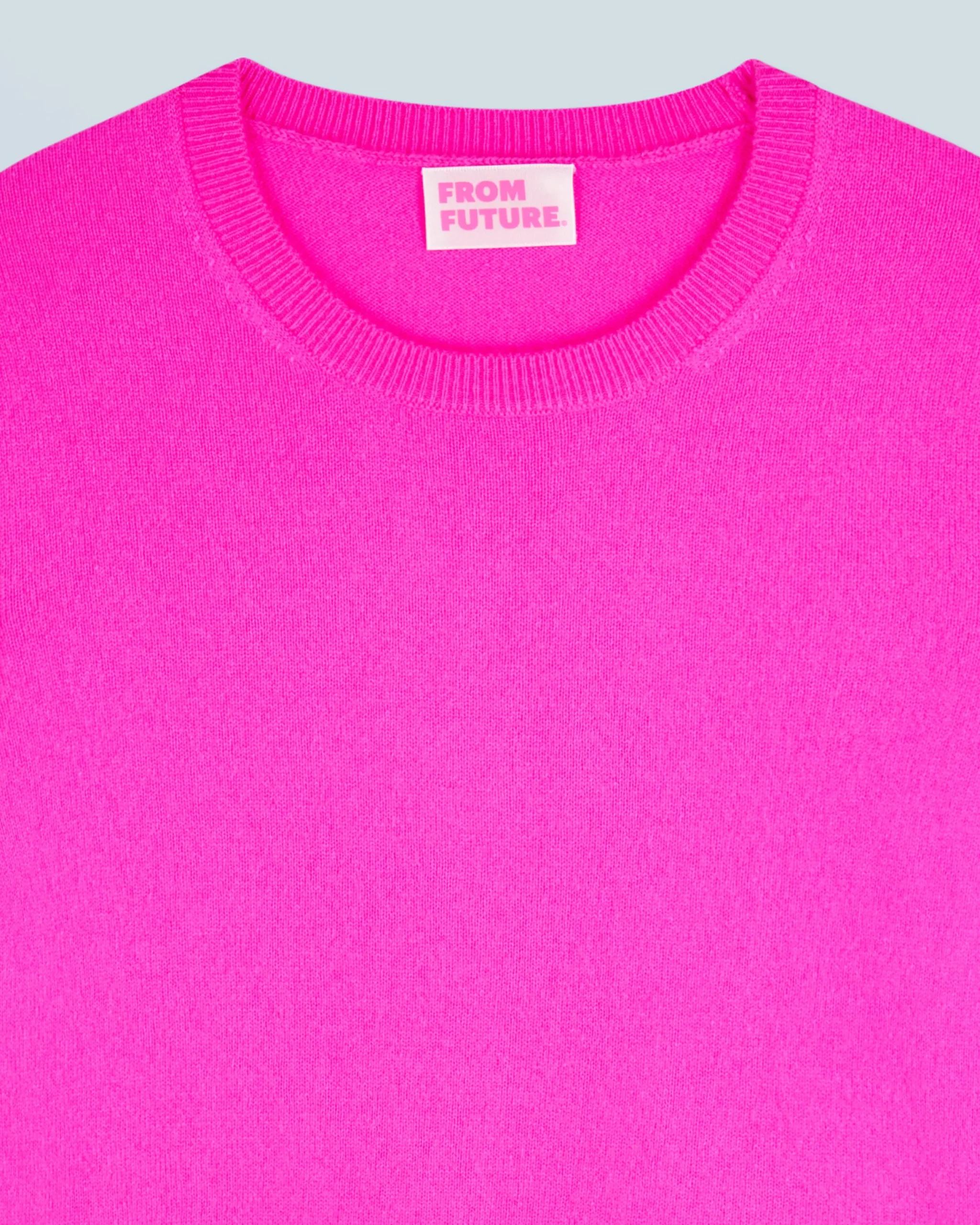FROM FUTURE Pull Col Rond Basique UtopicPink Clearance
