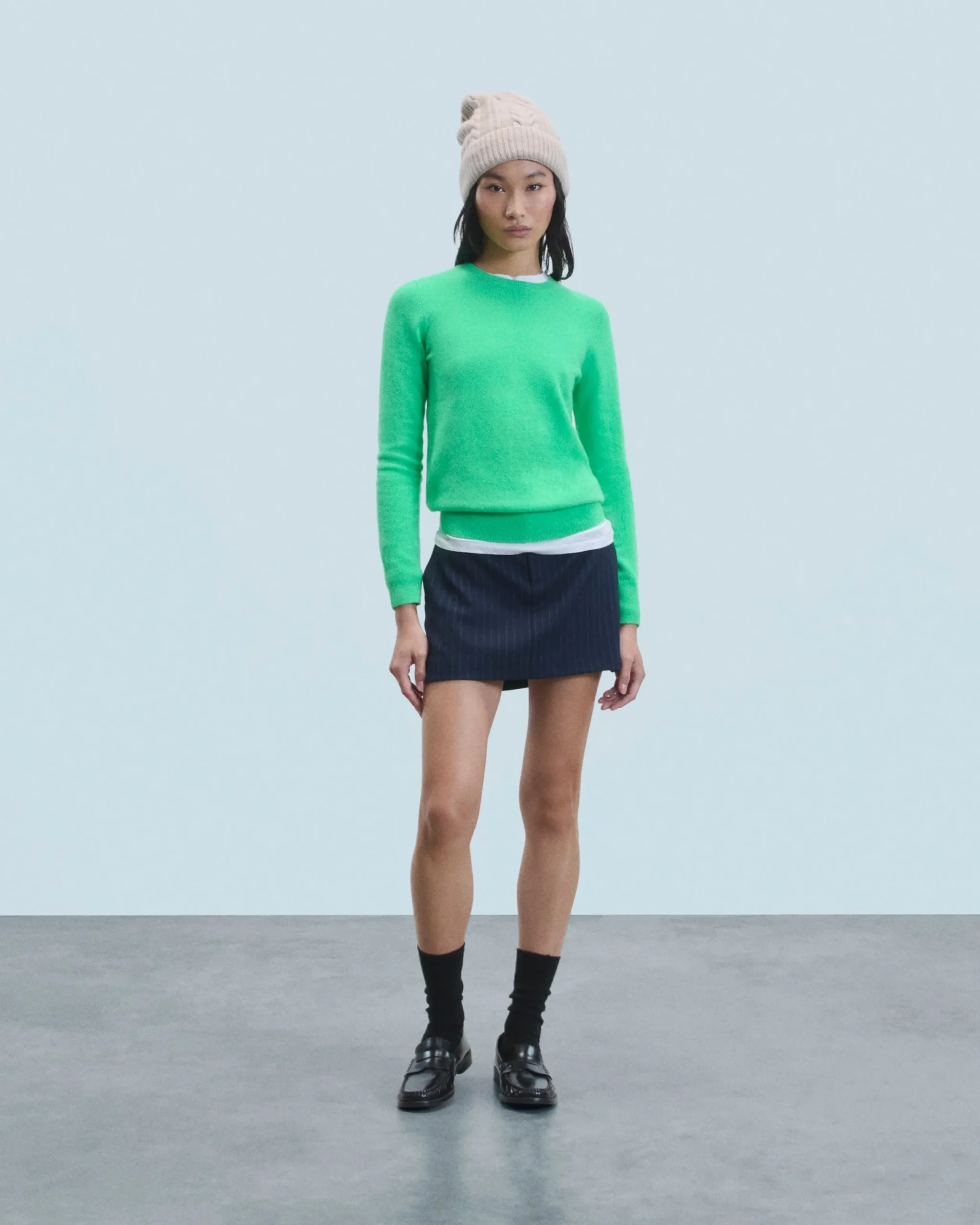 FROM FUTURE Pull Col Rond Basique UtopicGreen Cheap