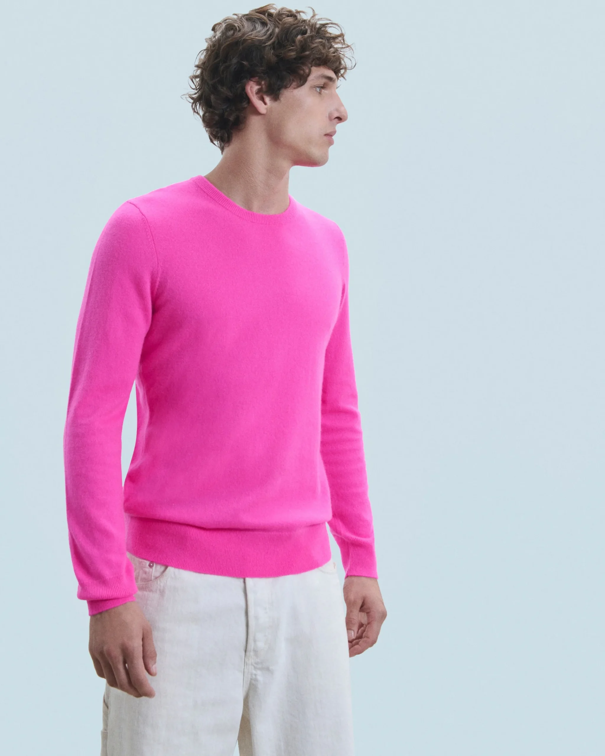 FROM FUTURE Pull Col Rond Basique UtopicPink Sale