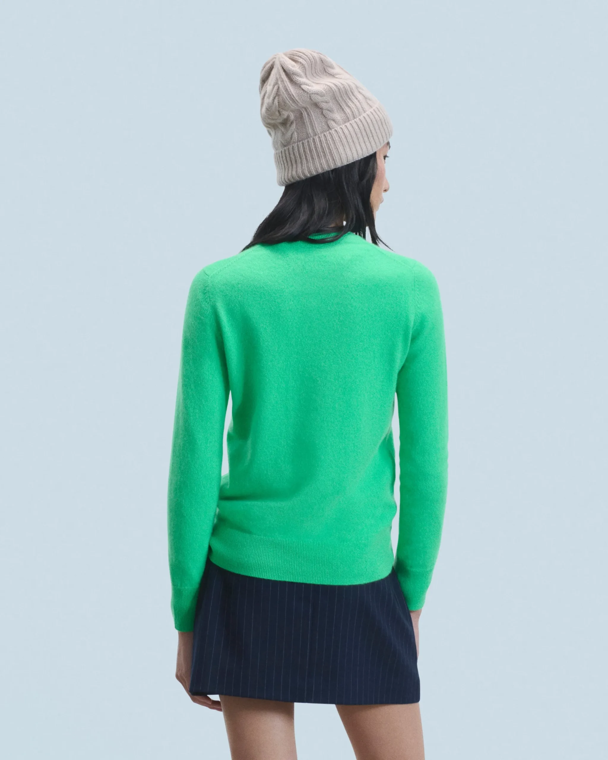 FROM FUTURE Pull Col Rond Basique UtopicGreen Cheap