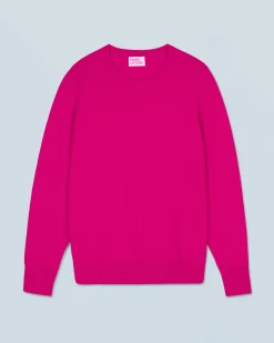 FROM FUTURE Pull Col Rond Basique RaspberryPink Clearance