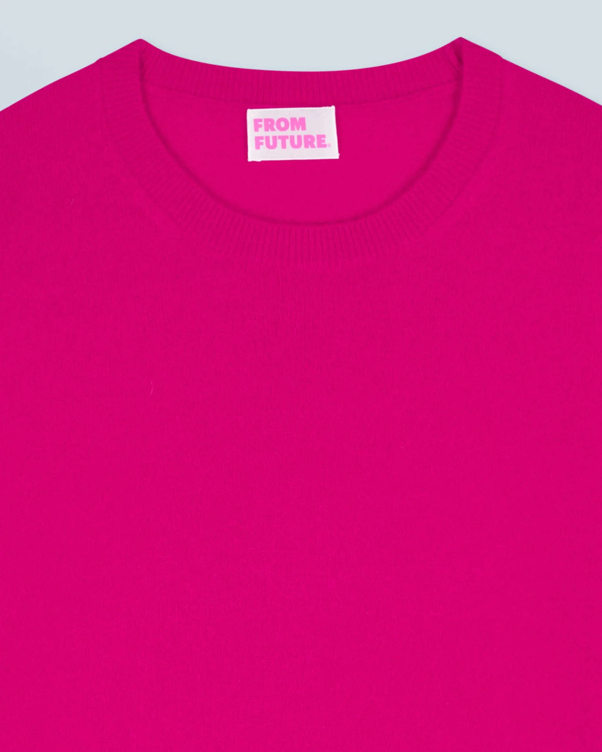 FROM FUTURE Pull Col Rond Basique RaspberryPink Clearance