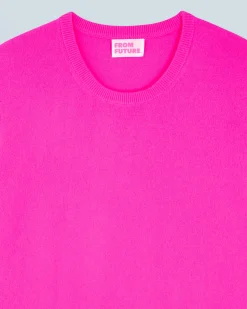 FROM FUTURE Pull Col Rond Basique UtopicPink Sale
