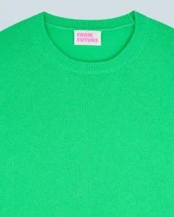 FROM FUTURE Pull Col Rond Basique UtopicGreen Cheap
