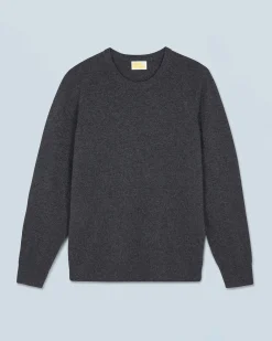 FROM FUTURE Pull Col Rond Basique Anthracite Online