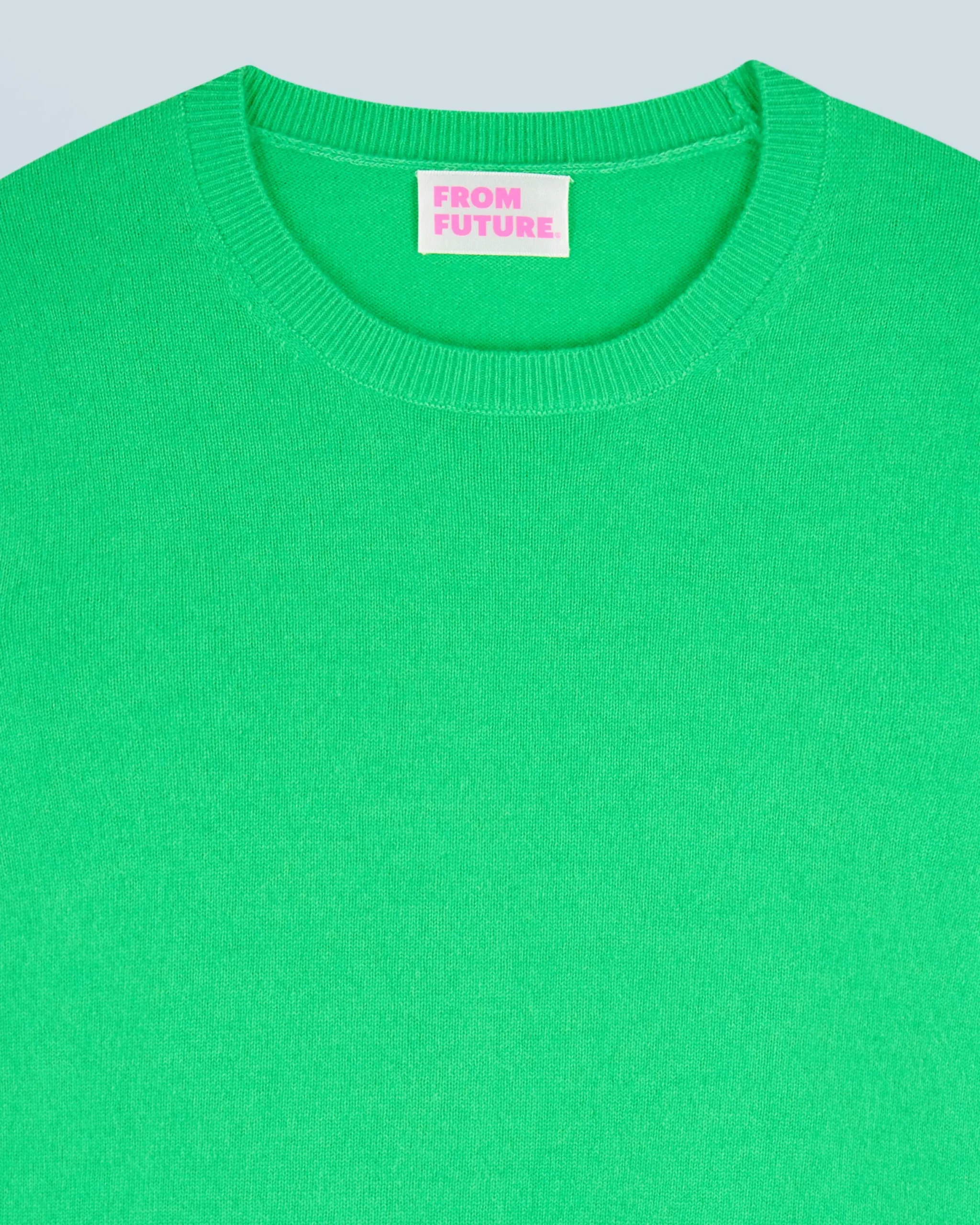 FROM FUTURE Pull Col Rond Basique UtopicGreen Cheap