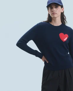 FROM FUTURE Pull Col Rond Coeur Léger Anthracite Shop