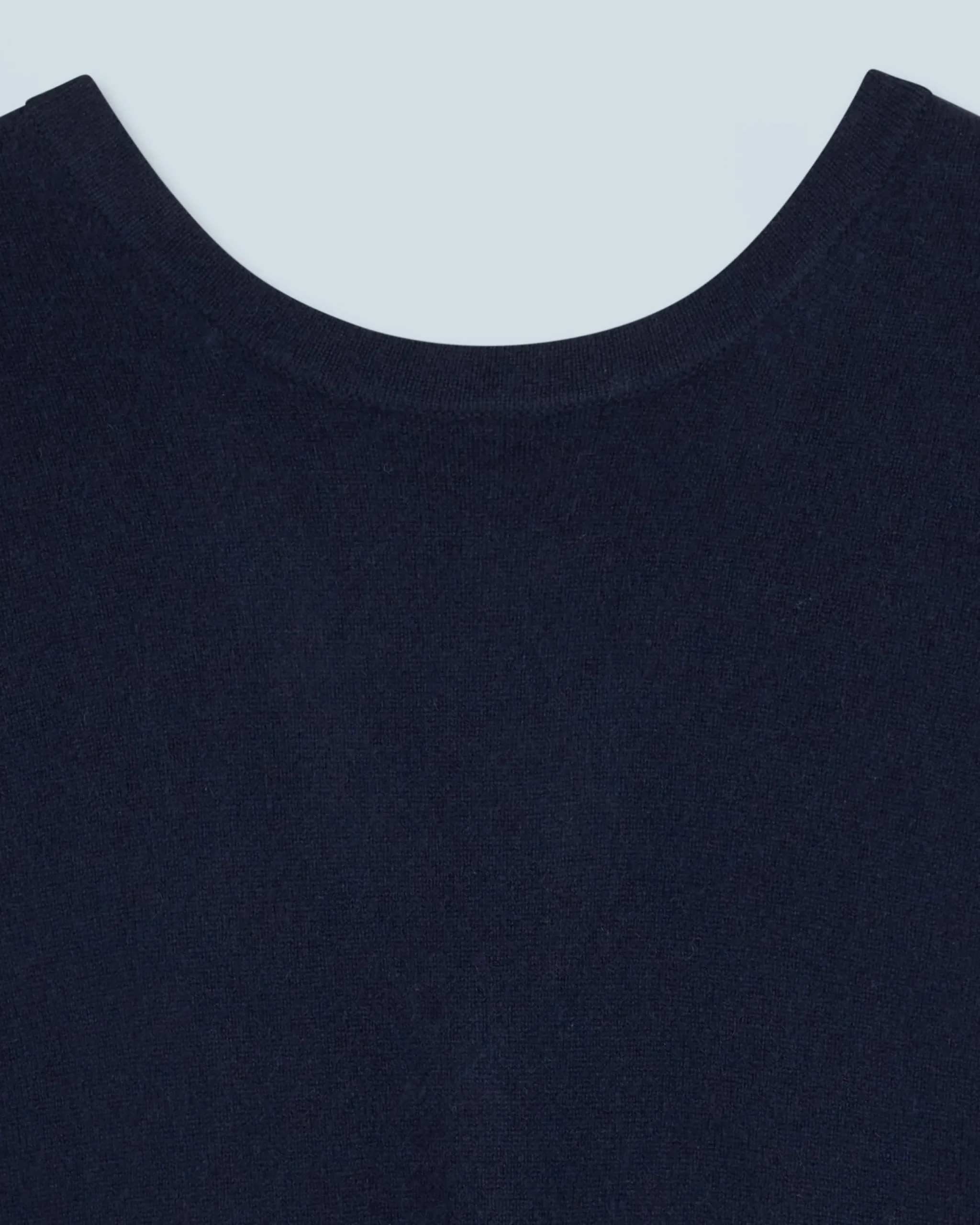FROM FUTURE Pull Col Rond Dos Nu à Boutons Navy Outlet