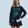 FROM FUTURE Pull Col Rond F Navy Flash Sale