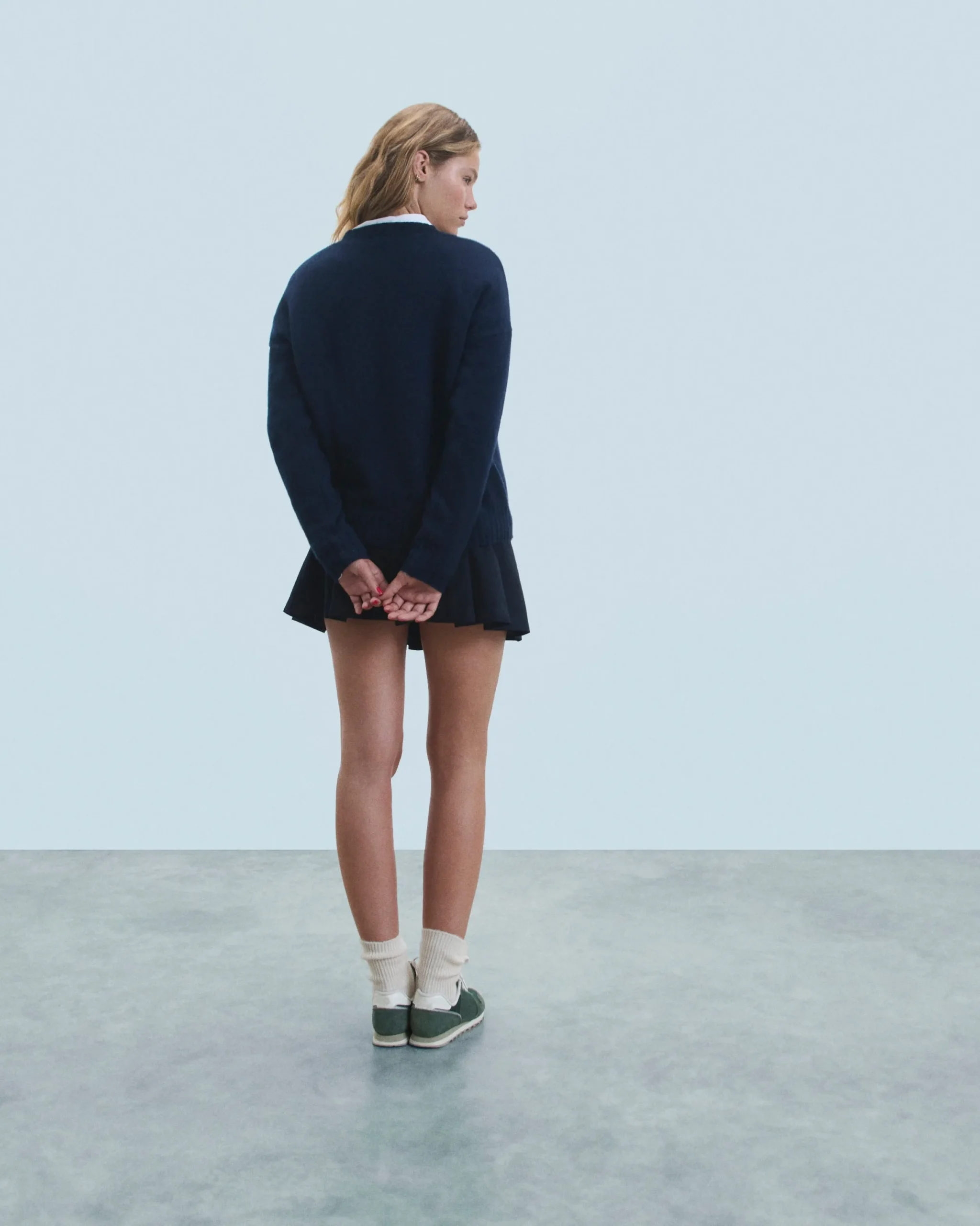 FROM FUTURE Pull Col Rond F Navy Flash Sale
