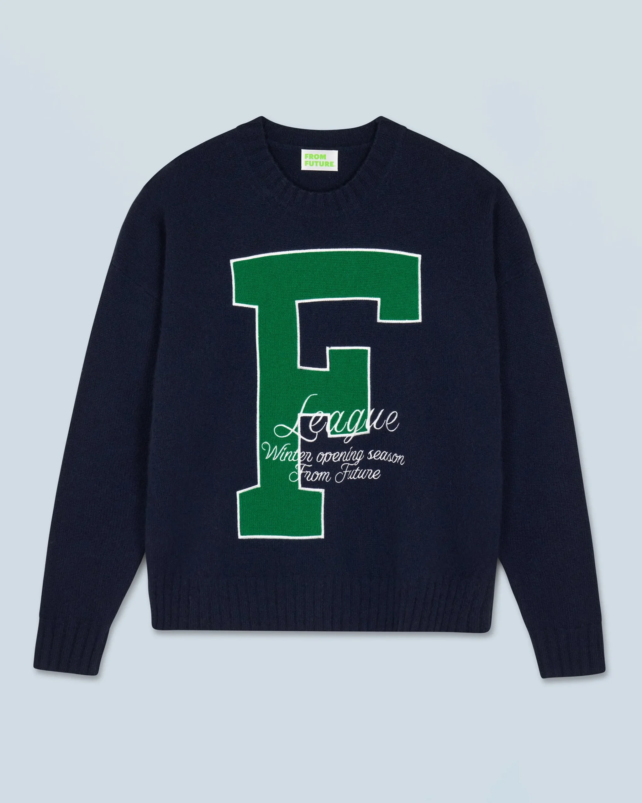 FROM FUTURE Pull Col Rond F Navy Flash Sale
