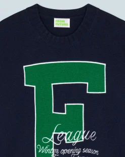 FROM FUTURE Pull Col Rond F Navy Flash Sale