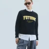 FROM FUTURE Pull Col Rond Future Noir Store
