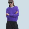FROM FUTURE Pull Col Rond Léger PopPurple Outlet