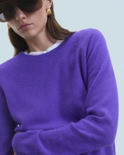 FROM FUTURE Pull Col Rond Léger PopPurple Outlet