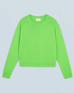 FROM FUTURE Pull Col Rond Raglan VertFluo Best Sale