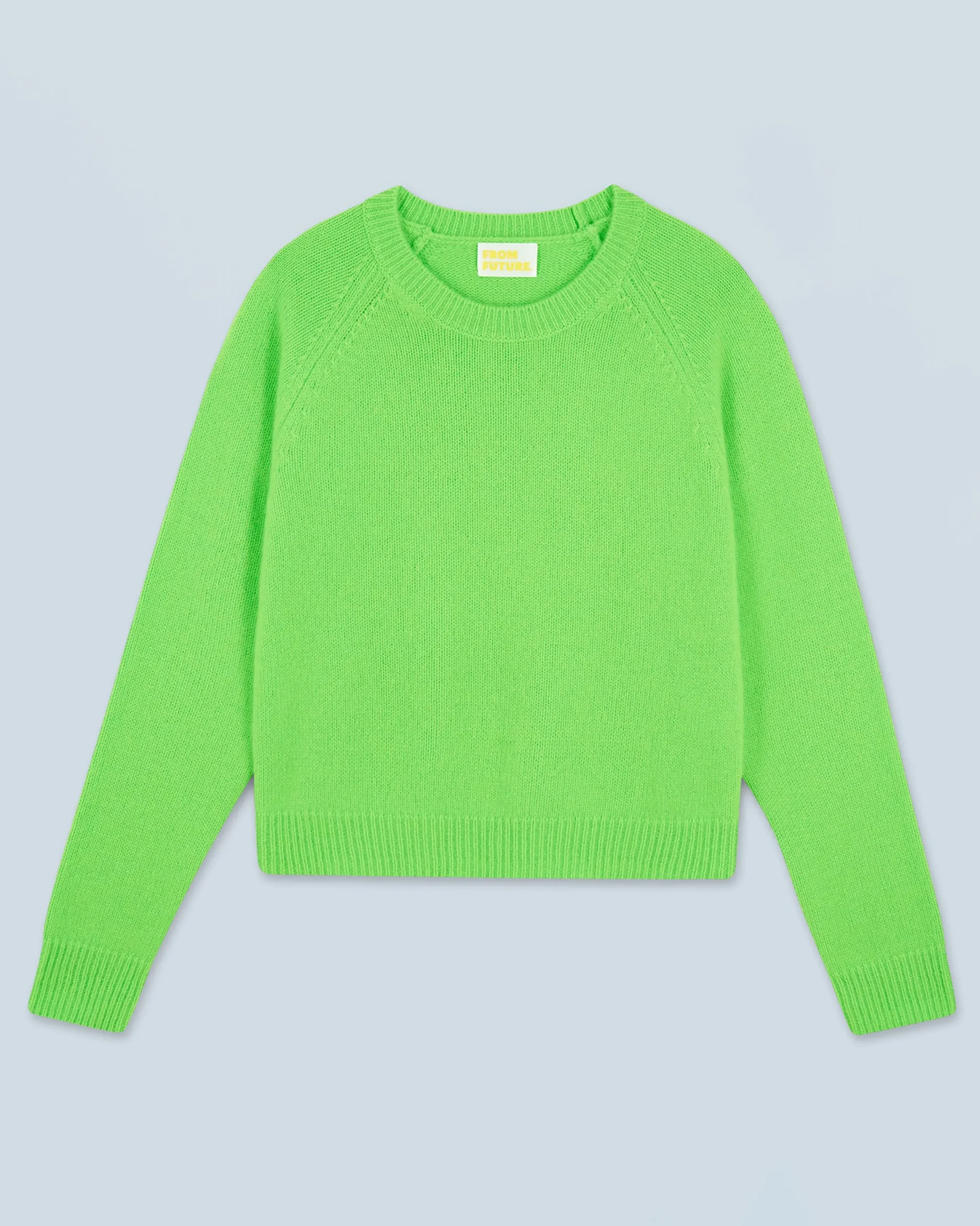 FROM FUTURE Pull Col Rond Raglan VertFluo Best Sale