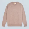 FROM FUTURE Pull Col Rond Raglan TaupeMouliné Flash Sale