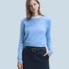FROM FUTURE Pull Col Rond Raglan FairyBlue Best Sale