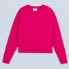 FROM FUTURE Pull Col Rond Raglan RaspberryPink Cheap