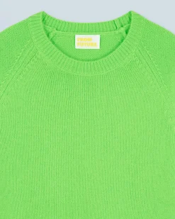 FROM FUTURE Pull Col Rond Raglan VertFluo Best Sale