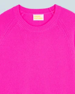 FROM FUTURE Pull Col Rond Raglan UtopicPink Store