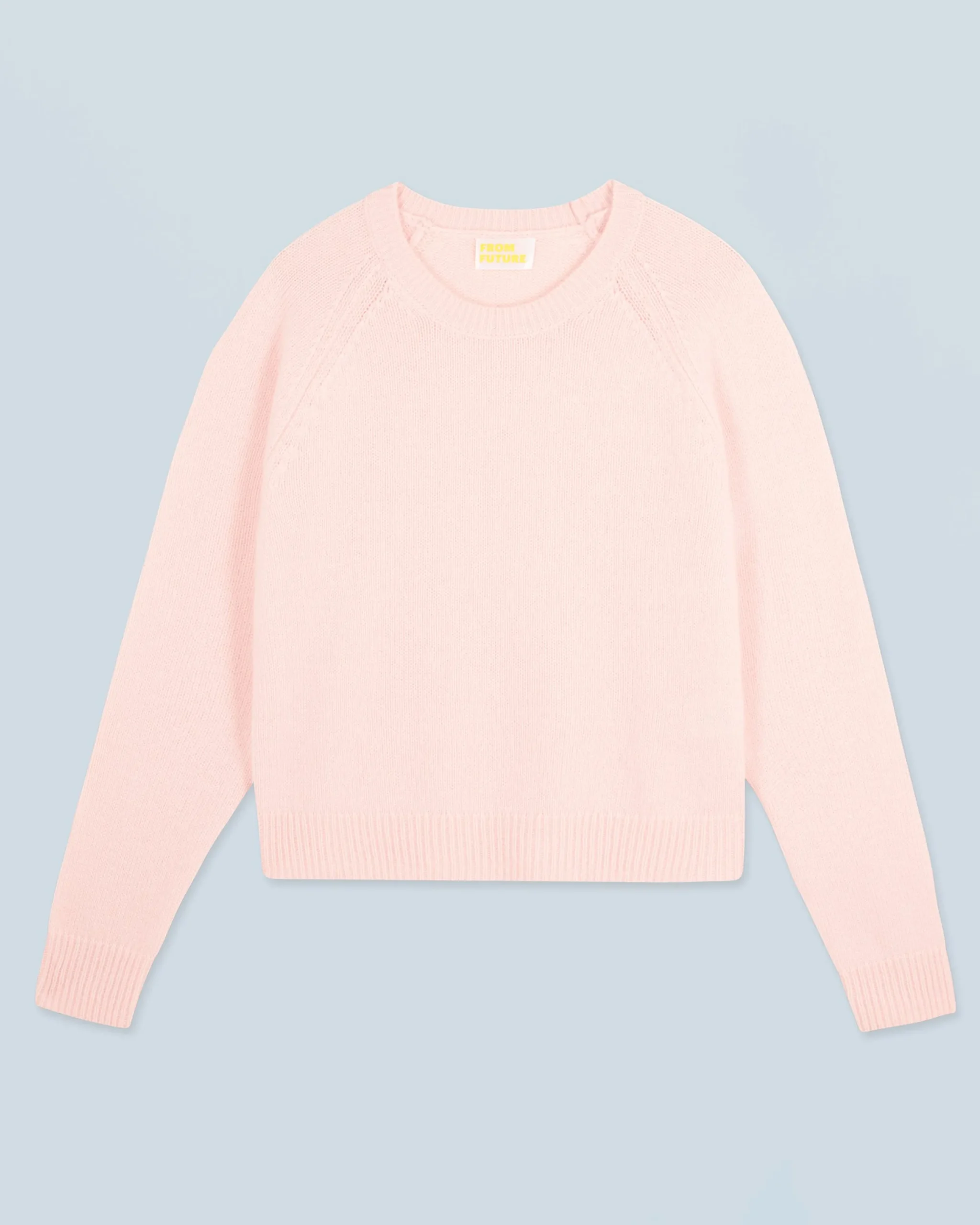 FROM FUTURE Pull Col Rond Raglan BabyPink Online