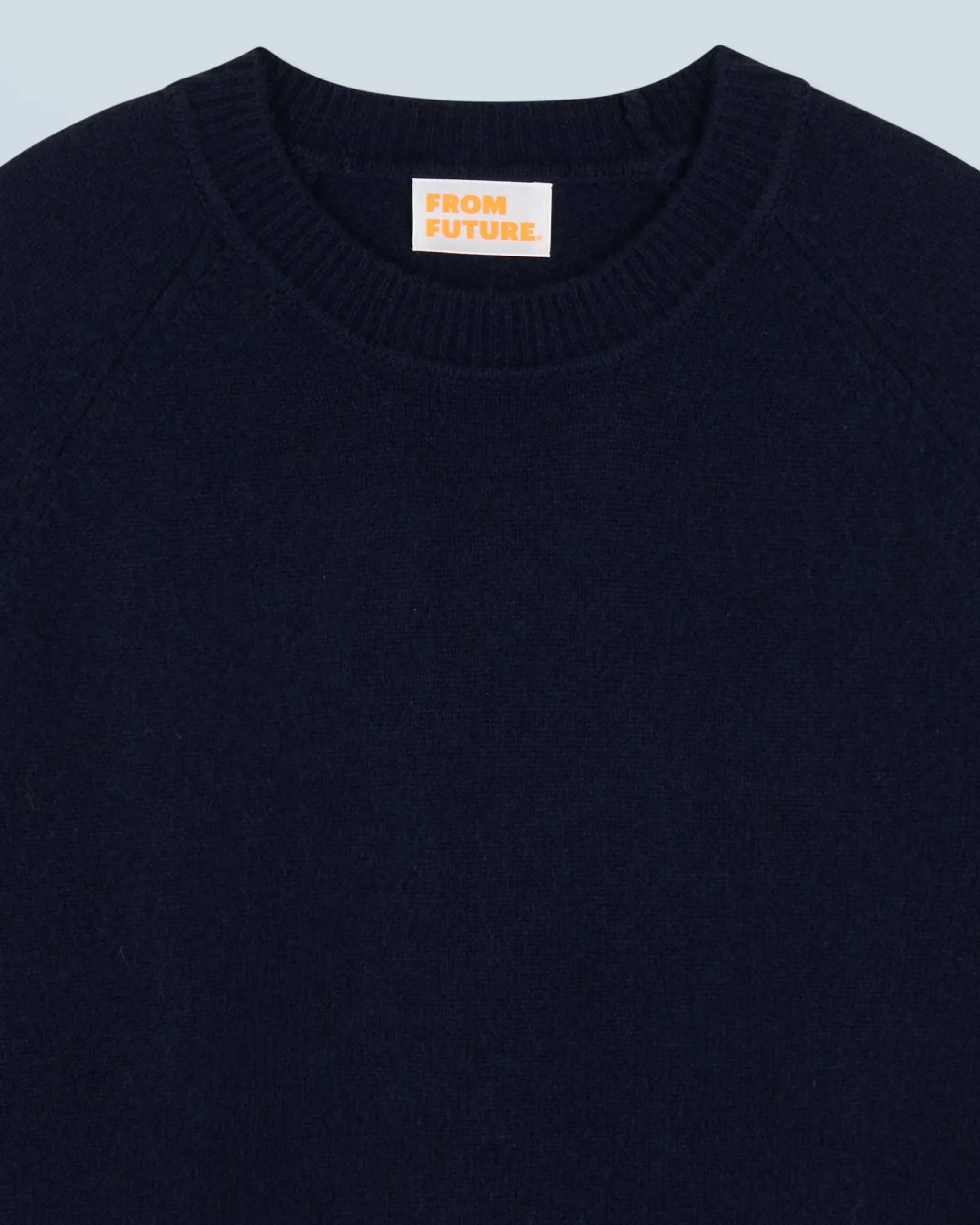 FROM FUTURE Pull Col Rond Raglan Navy Hot