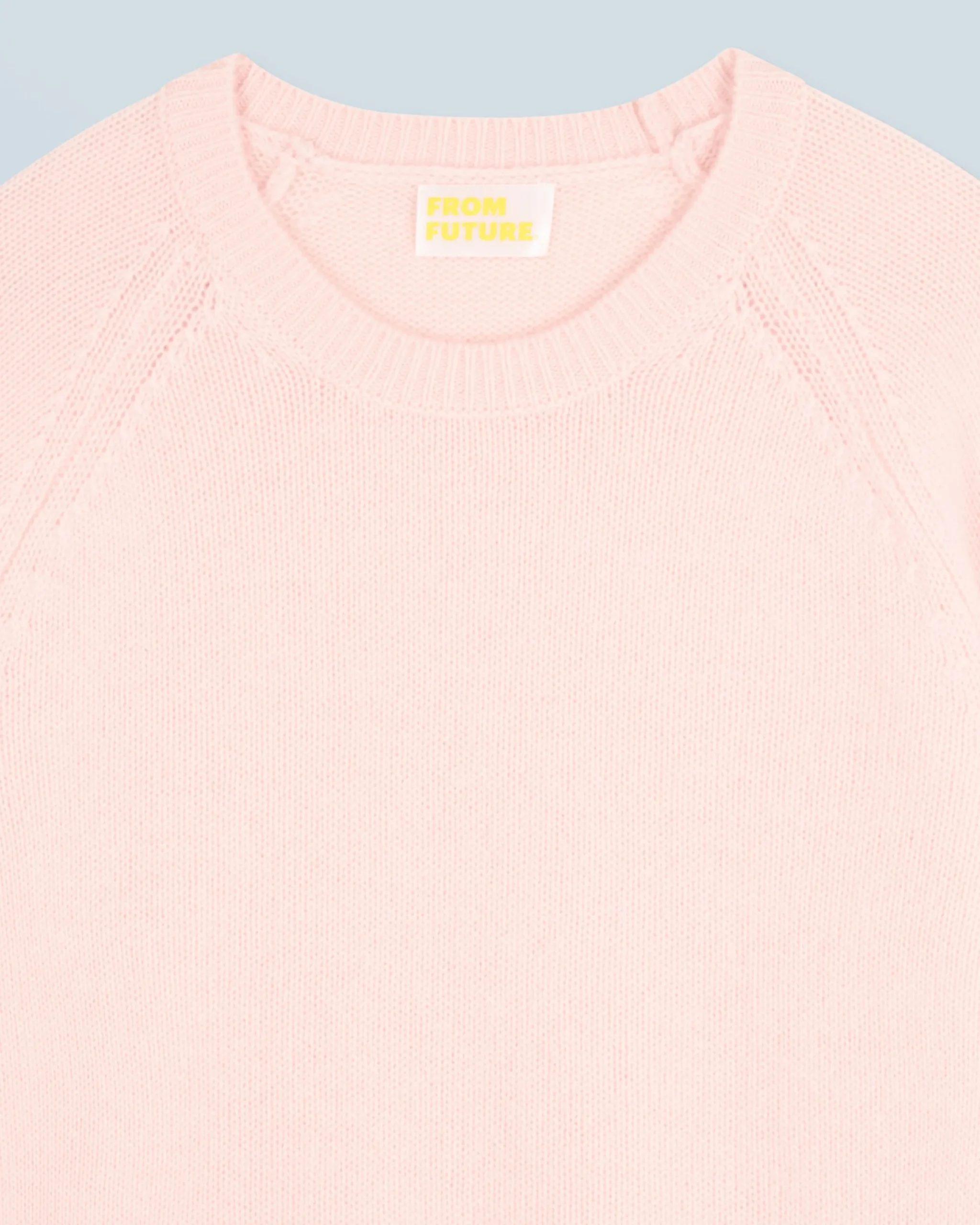 FROM FUTURE Pull Col Rond Raglan BabyPink Online