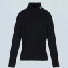 FROM FUTURE Pull Col Roulé Noir Fashion