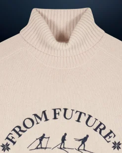 FROM FUTURE Pull Col Roulé Ski De Fond Sable Best Sale