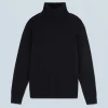 FROM FUTURE Pull Col Roule Basique Noir Online
