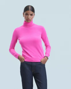 FROM FUTURE Pull Col Roule Basique UtopicPink Store