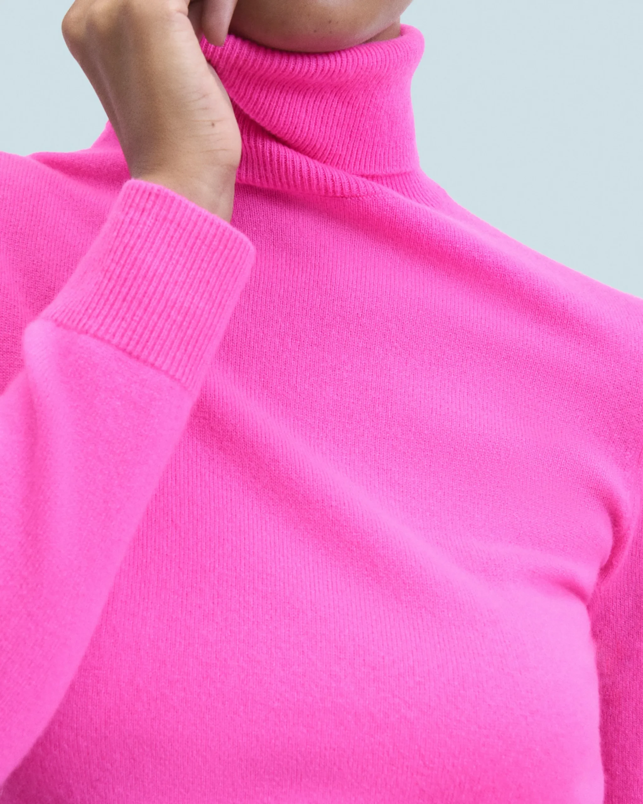FROM FUTURE Pull Col Roule Basique UtopicPink Store