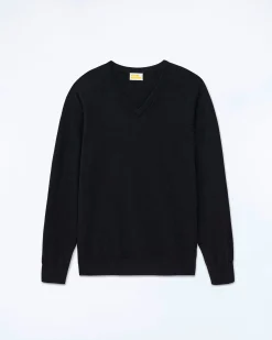 FROM FUTURE Pull Col V Noir Flash Sale
