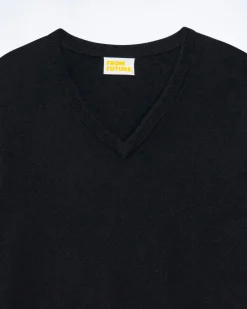 FROM FUTURE Pull Col V Noir Flash Sale