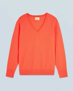 FROM FUTURE Pull Col V Basique UtopicCorail Flash Sale