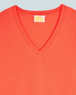 FROM FUTURE Pull Col V Basique UtopicCorail Flash Sale