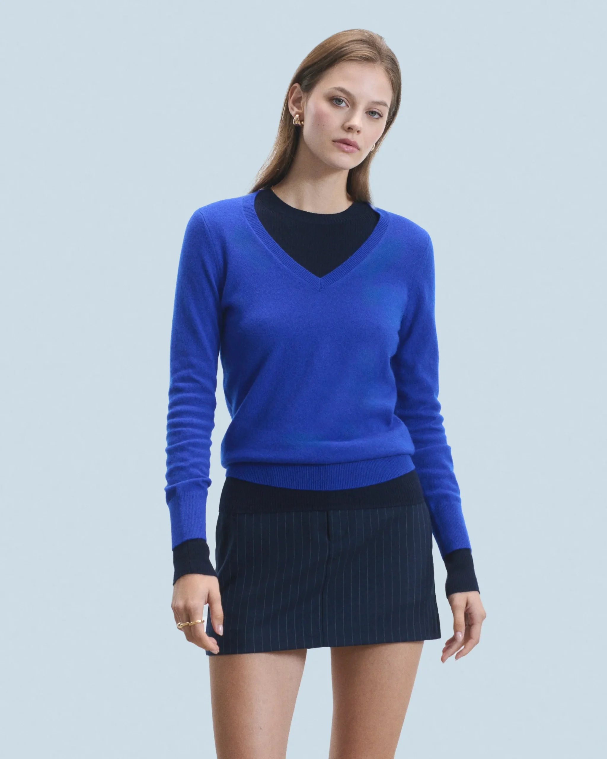 FROM FUTURE Pull Col V Basique UtopicCorail Flash Sale