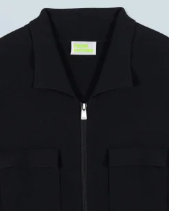 FROM FUTURE Pull Gilet Noir Hot