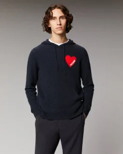 FROM FUTURE Pull Hoodie Coeur Léger GrisChinéClair Store
