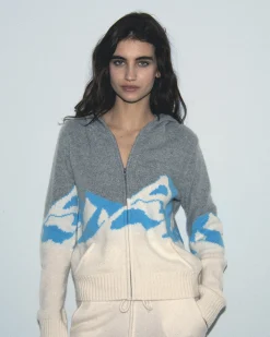 FROM FUTURE Pull Hoodie Montagne Ecru Hot
