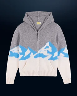 FROM FUTURE Pull Hoodie Montagne Ecru Hot